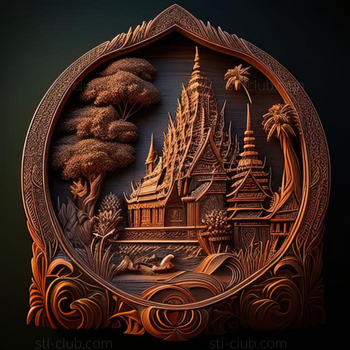 3D model Thailand Kingdom of Thailand (STL)